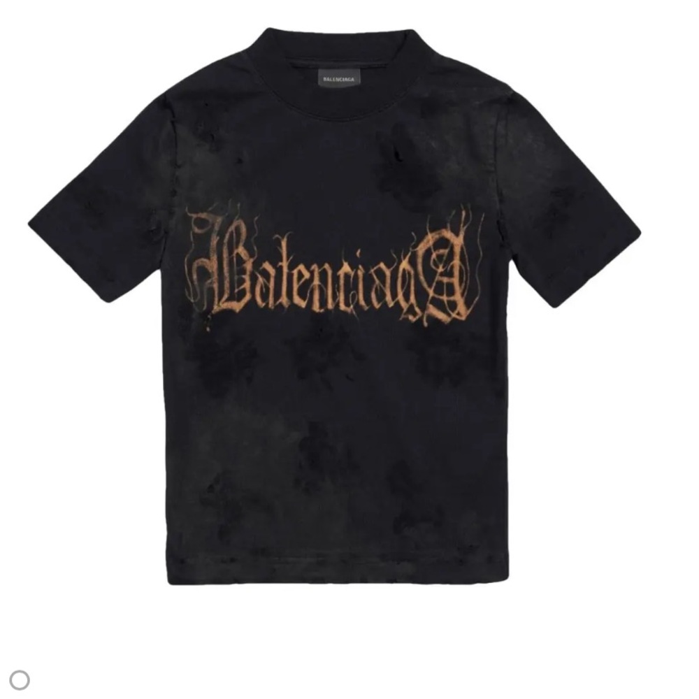 Balenciaga Black Heavy Metal Tee